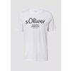 s.Oliver pánské basic triko s nápisem bílé