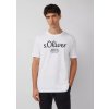 s.Oliver pánské basic triko s nápisem bílé