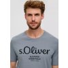 s.Oliver pánské basic triko s nápisem šedé