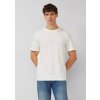 s.Oliver pánské triko s malým logem krémové melange