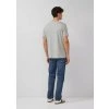 s.Oliver pánské basic triko s pěnovým potiskem šedé