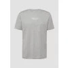s.Oliver pánské basic triko s pěnovým potiskem šedé