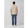 s.Oliver pánské basic triko s pěnovým potiskem béžové
