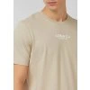 s.Oliver pánské basic triko s pěnovým potiskem béžové
