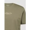 s.Oliver pánské basic triko s pěnovým potiskem olivové