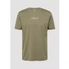 s.Oliver pánské basic triko s pěnovým potiskem olivové