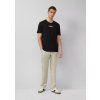 s.Oliver pánské basic triko s pěnovým potiskem černé