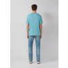 s.Oliver pánské basic triko s pěnovým potiskem modré