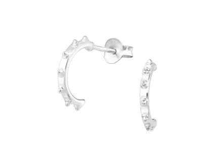 vybijane nausnice zo striebra925 bez kamienkov pre slecnu (1)