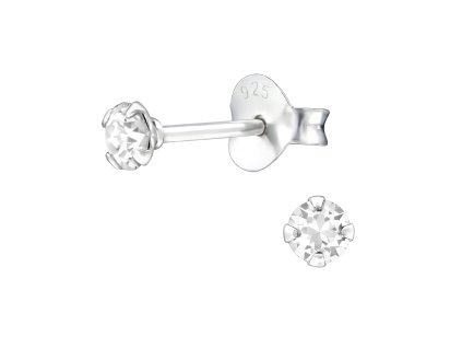 strieborne nausnice pichacie maly kamienok zirkonik 925 (1)