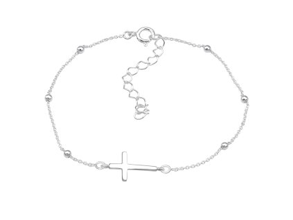 Strieborny naramok kriz s krizikom bez kamienkov gulicky birmovka prijimanie darcek 2 (1)