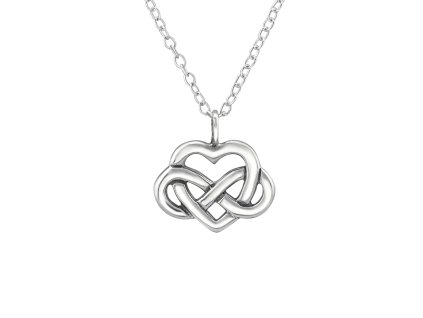 nahrdelnik so srdieckom nekonecno strieborny striebro ako dar 925