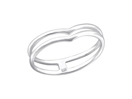 prstienok strieborny prsten prsten Ag925 dvojprsten P1