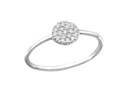 prstienok strieborny prsten damsky okruhly s kamienkami zirkon