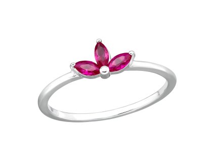 prstienok Lili lalia strieborny prsten 925 fialovy detsky