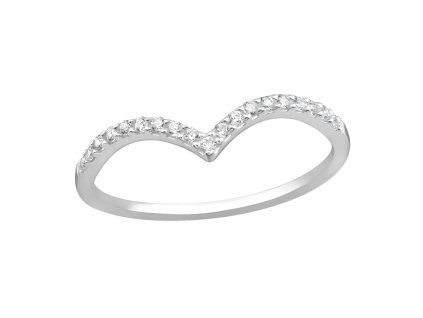 strieborny prstienok s kamienkami jednoduchy elegantny zirkony srdiecko (1)