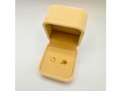 Krabička zamatová bežová 02