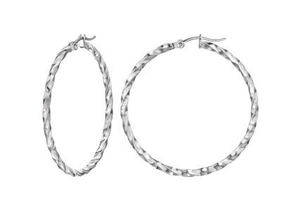 skrutene kruhy ocel nausnice