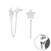 nausnice hvieza s retiazkou kamienky hviezdicky striebro (1)