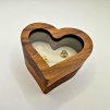 drevená krabička srdiečko biela