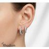 10mm strieborné náušnice