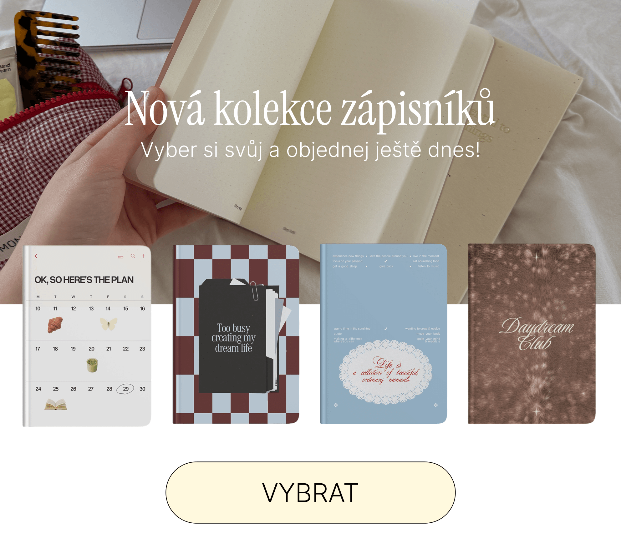 Zápisníky a sešity pro každodenní použití