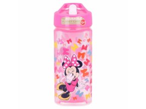 square water bottle 530 ml minnie so edgy bows