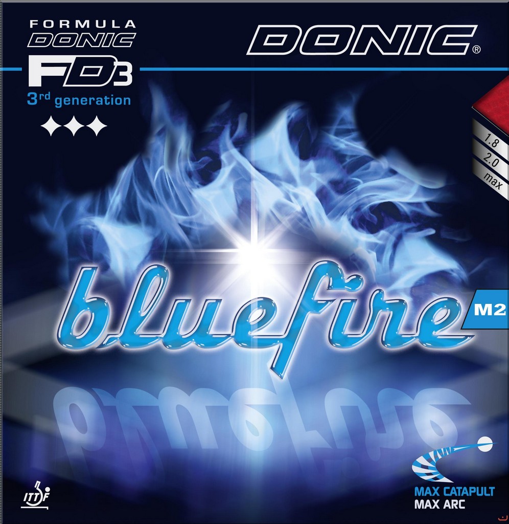 Donic - Bluefire M2 Barva: Červená, Tloušťka houby: 1,8