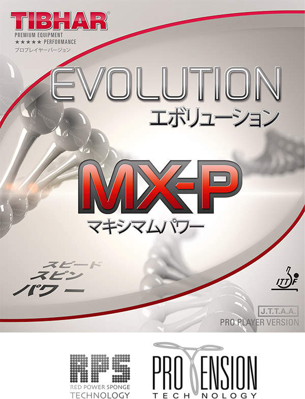 Tibhar - Evolution MX-P Barva: Červená, Tloušťka houby: 1,7