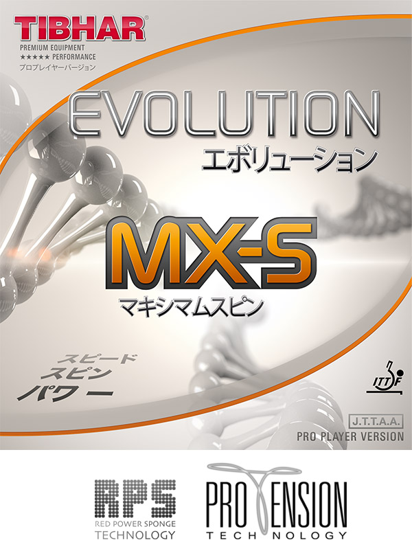 Tibhar - Evolution MX-S Barva: Červená, Tloušťka houby: 1,7