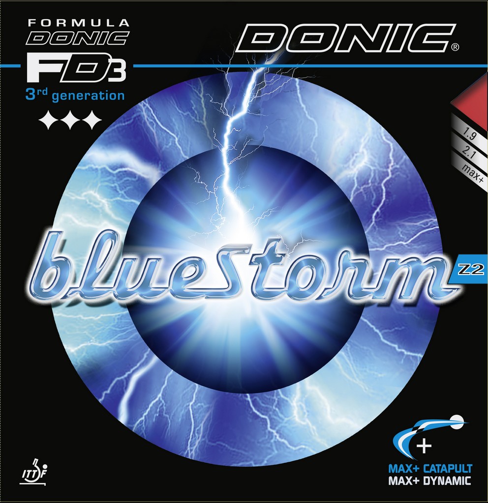 DONIC - Bluestorm Z2 Barva: Červená, Tloušťka houby: 1,9