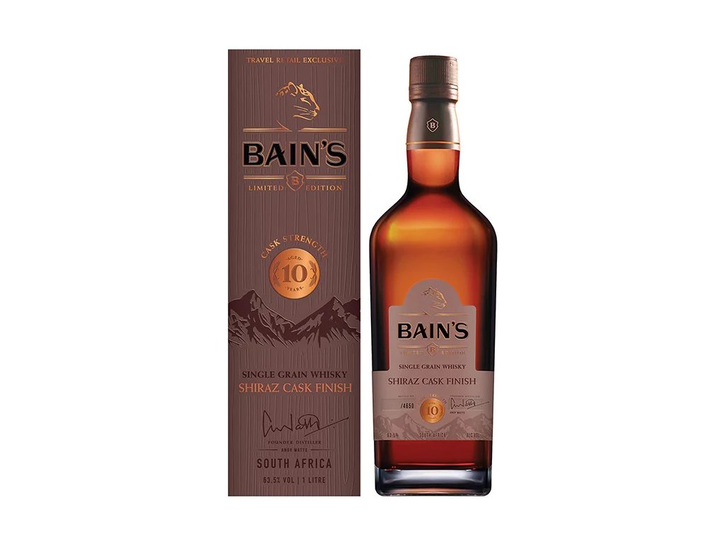 Bains Cape Mountain Whisky 10yo Shiraz Cask Finish 63,5% 1l