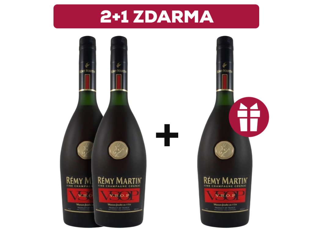 produktové foto na eshop Rémy Martin VSOP 2+1