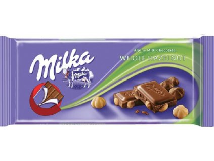Milka Whole Hazelnut 100g