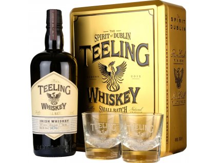 teeling small batch with glasses