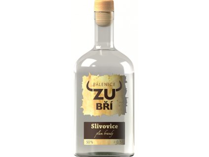 Zubří Slivovice 50% 0,5l