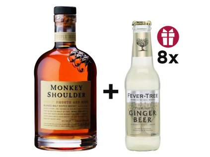 monkey shoulder + 8x ginger ale