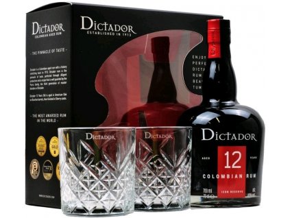 Dictador 12yo + 2 skla 40% 0,7l