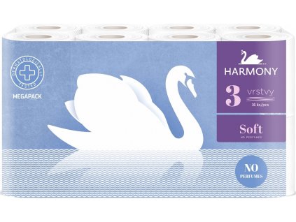 Toaletní Papír Harmony Soft 3-vrstvý 16ks