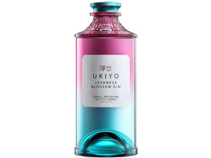 ukiyo blossom gin bottle