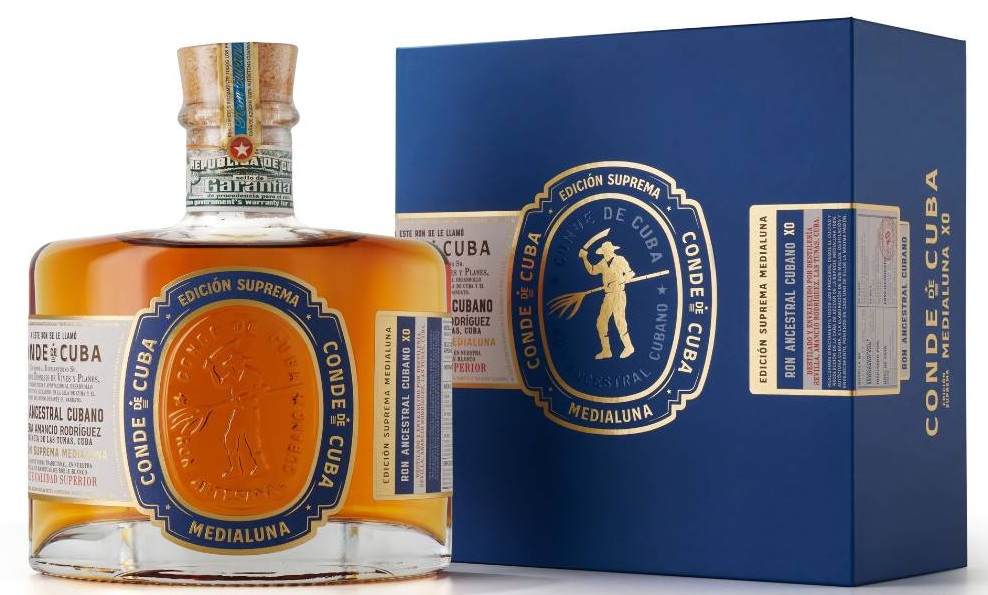Conde de Cuba Edicion Suprema Medialuna XO 40% 0,7L (kazeta)
