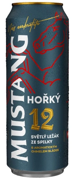 Pivovary Staropramen s.r.o. Mustang Extra Hořký 12° 0,5l plech