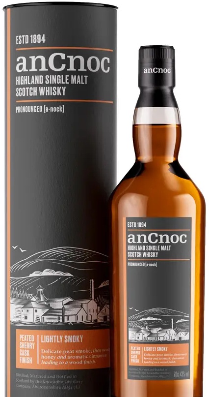 anCnoc Peated Sherry Cask Finish 40% 0,7l (tuba)