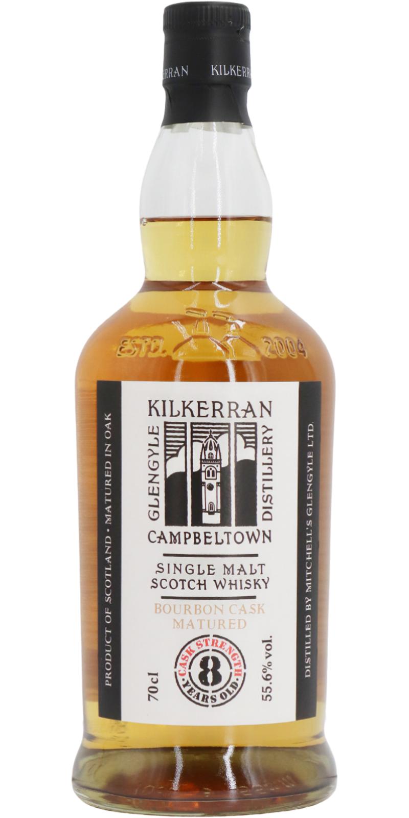 Kilkerran Bourbon Cask 8yo 55,6% 0,7l (holá láhev)