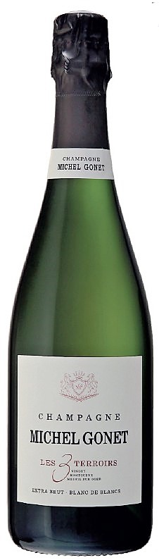 Michel Gonet Les 3 Terroirs Blanc de Blancs 2019 0,75l (holá láhev)