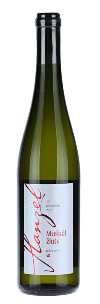 Hanzel Muškát Žlutý 2023 Pozdní sběr 0,75l