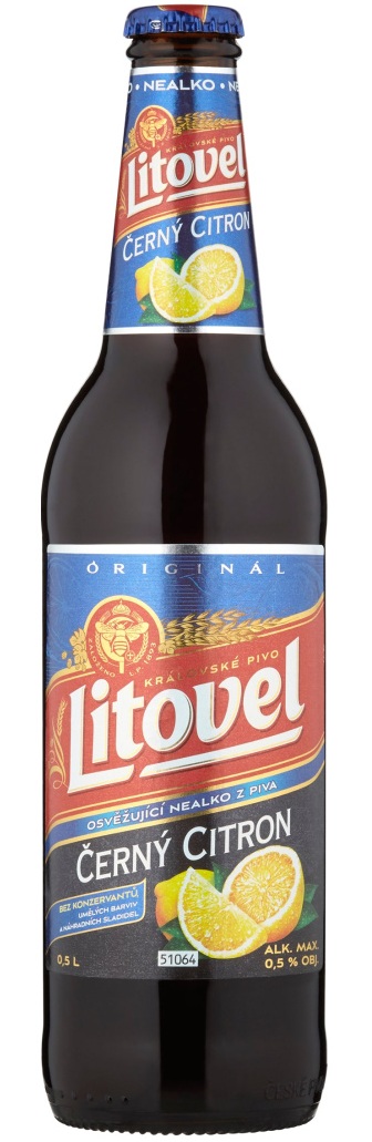 Litovel Černý Citron NEALKO 0,5l