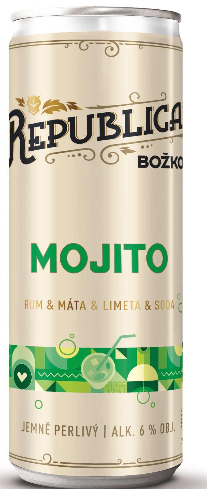 Božkov Republica Mojito RTD 6% 0,25l (holá láhev)