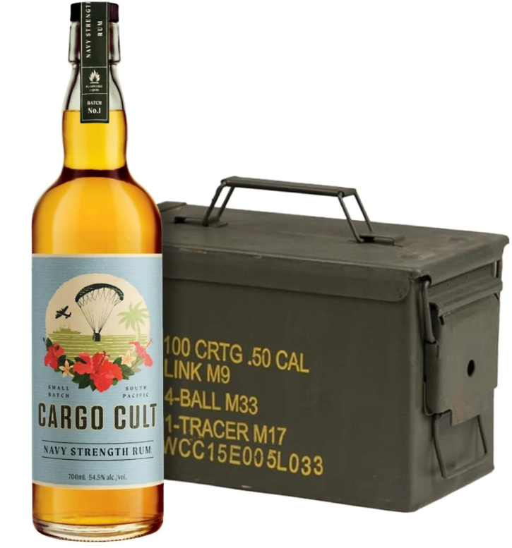 Cargo Cult Navy Strength Ammo Box 54,5% 0,7l (dárkové balení ammo box)