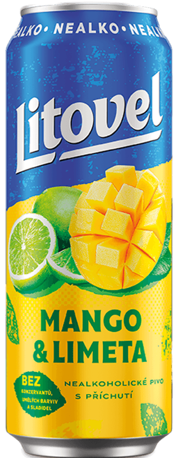 Litovel Mango a Limeta plech 0,5l
